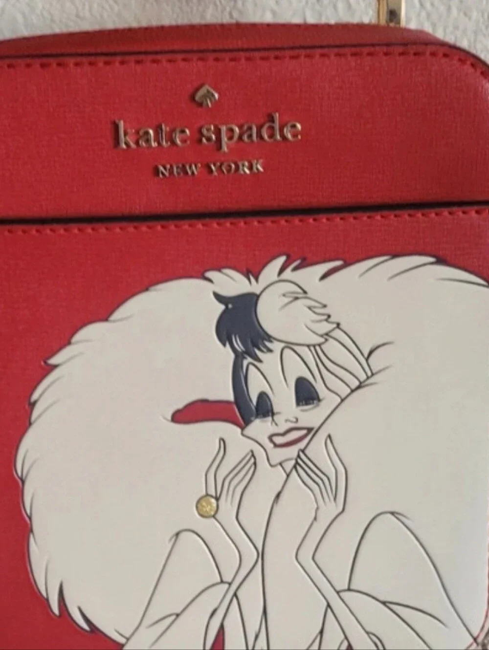 Kate Spade Disney X Vanity Cruella De Vil Red Crossbody Bag